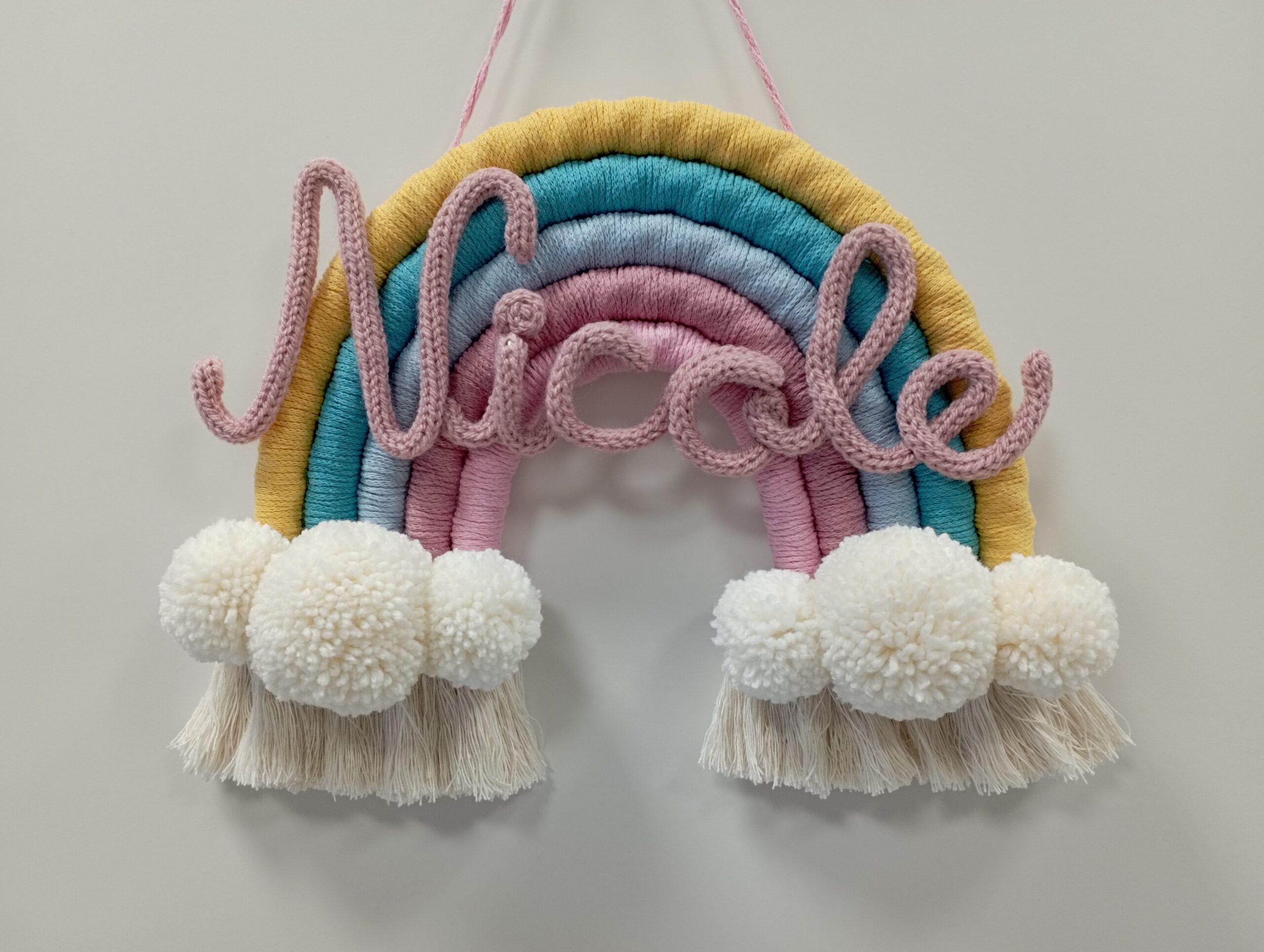 Fiocco nascita macrame