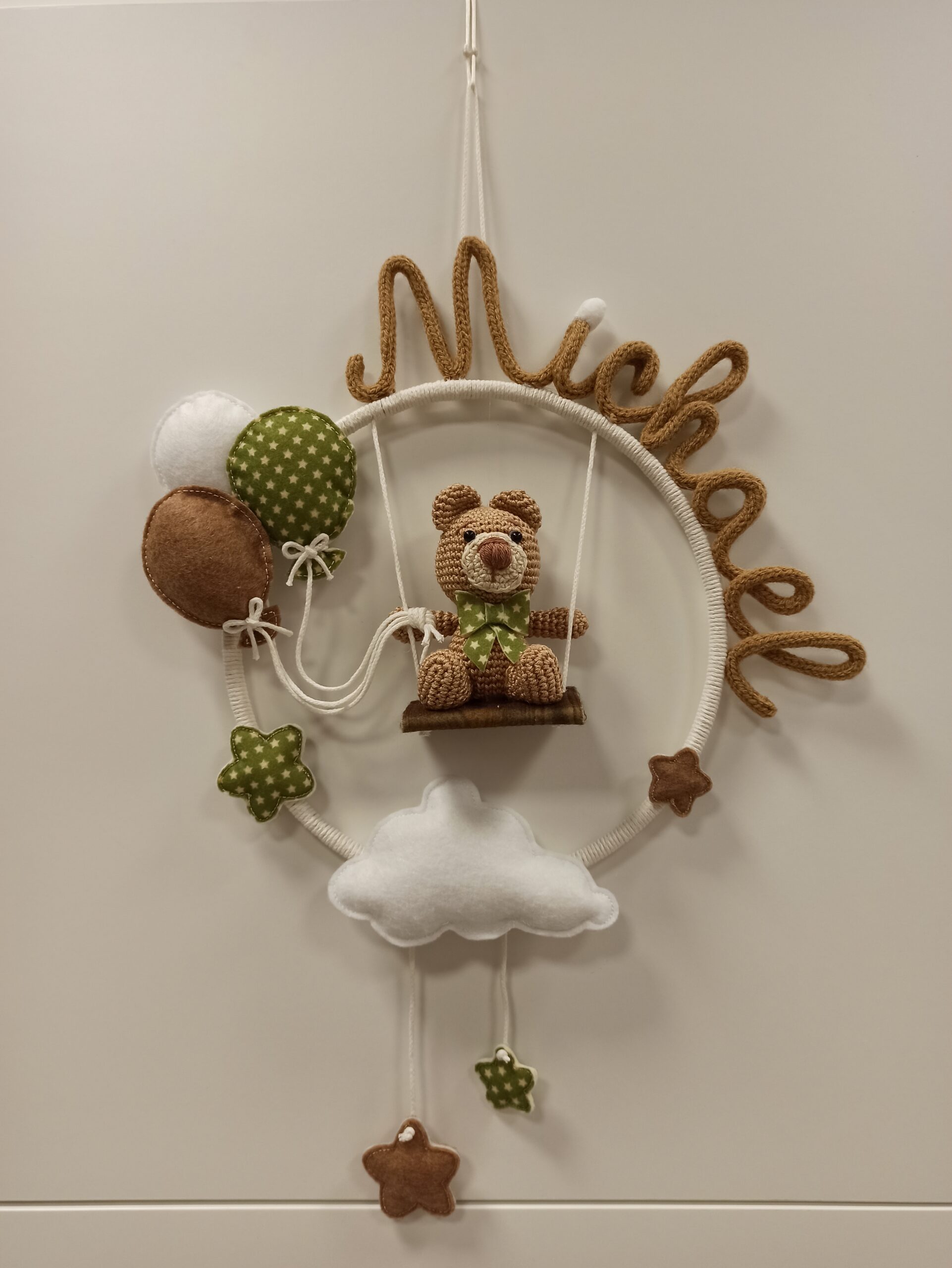 Fiocco nascita macrame
