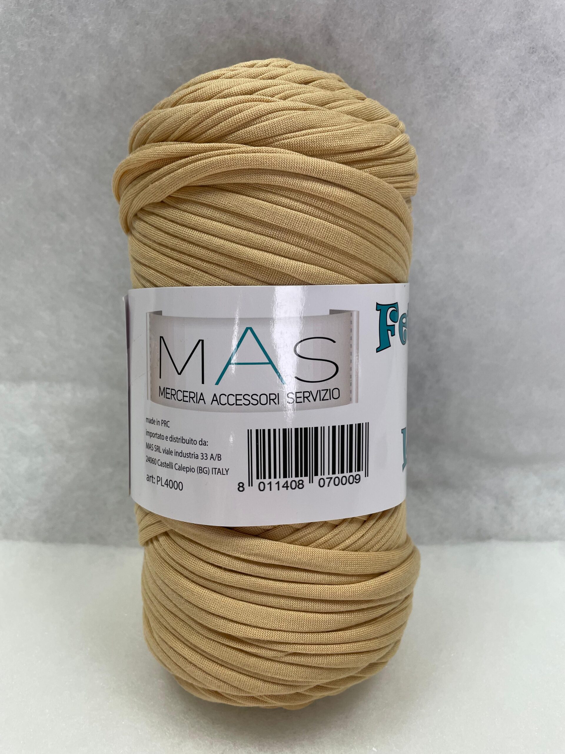 Fettuccia soft per borse Beige